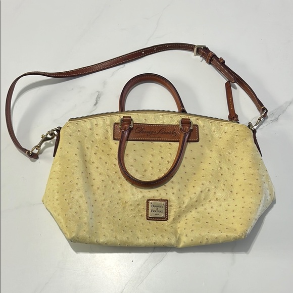 Dooney & Bourke Cream Leather Handbag - Picture 1 of 3